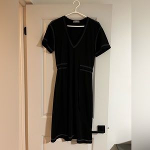 V-Neck Mid length Black dress